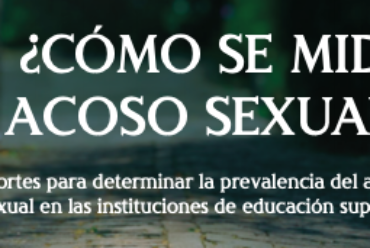 libro: ¿Cómo se mide el acoso sexual? Aportes para determinar la prevalencia del acoso sexual en las instituciones de educación superior