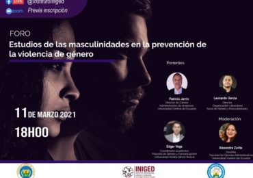 El Instituto de Investigación en Igualdad de Género y Derechos de la Universidad Central del Ecuador organiza el foro «Estudios de las masculinidades en la prevención de la violencia de género»